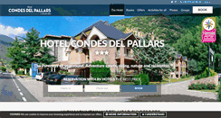Desktop Screenshot of hotelcondesdelpallars.com